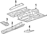 Foto de Bandeja de Piso Original para Dodge Caliber Jeep Compass Jeep Patriot Marca CHRYSLER Nmero de Parte 5183908AD