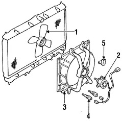 Foto de Motor del ventilador de enfriado Original para Dodge Stealth Mitsubishi 3000GT Marca CHRYSLER Nmero de Parte MB660753