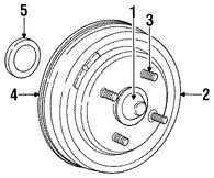 Foto de Tapa de Polvo de Rodamiento Original para Chrysler Dodge Plymouth Marca CHRYSLER Nmero de Parte 4509396