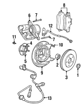 Foto de Gua del Pasador de Caliper Original para Dodge Stratus 2001 2002 2003 2004 2005 2006 Marca CHRYSLER Nmero de Parte 6503731