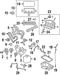 Foto de Kit de Distribucin Original para Chrysler 300 2007 Chrysler Sebring 2007 Dodge Avenger 2008 Dodge Nitro 2007 Marca CHRYSLER Nmero de Parte TBK10295