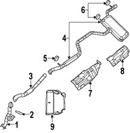 Foto de Tubo de Escape Original para Dodge Avenger Chrysler Sebring Marca CHRYSLER Nmero de Parte 5085329AD