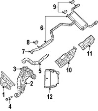 Foto de Tubo de Escape Original para Dodge Avenger Dodge Journey Chrysler Sebring Marca CHRYSLER N�mero de Parte 5085434AD