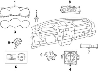 Foto de Panel de Control de Termperatura Climatizacin Original para Chrysler Sebring Chrysler 200 Dodge Avenger Marca CHRYSLER Nmero de Parte 55111949AF