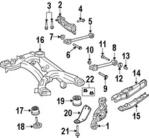 Foto de Muon de Suspensin Original para Chrysler Sebring Dodge Avenger Marca CHRYSLER Nmero de Parte 5085532AE
