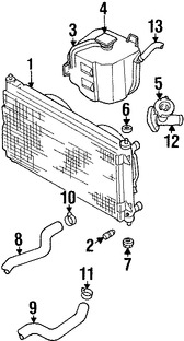 Foto de Tanque de Recuperacion de Refrigerante Original para Dodge Stratus Plymouth Breeze Chrysler Cirrus Chrysler Sebring Marca CHRYSLER Nmero de Parte 4595575