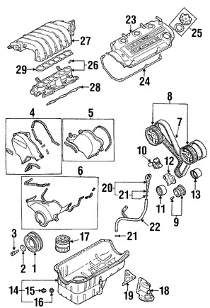 Foto de Polea Tensionadora Correa del Tiempo Original para Chrysler Dodge Mitsubishi Marca CHRYSLER Nmero de Parte MD140071