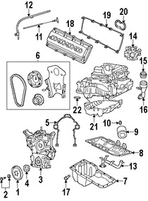 Foto de Cubierta de Correa del Tiempo Original para Dodge Magnum Dodge Charger Dodge Challenger Chrysler 300 Jeep Grand Cherokee Jeep Commander Marca CHRYSLER Parte #4792795AD