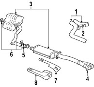 Foto de Abrazadera de escape Original para Dodge Chrysler Jeep Marca CHRYSLER N�mero de Parte 4695220AB
