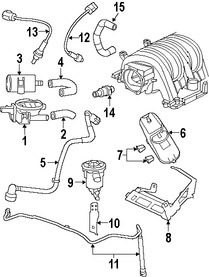 Foto de V�lvula PCV Original para Dodge Magnum Dodge Charger Dodge Challenger Chrysler 300 Jeep Grand Cherokee Marca CHRYSLER N�mero de Parte 5037831AA