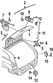 Foto de Motor Accionadro de Cerradura del Baul Original para Dodge Magnum Dodge Viper  Viper Marca CHRYSLER N�mero de Parte 4589108AB
