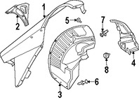 Foto de Protector de Guardafangos Original para Dodge Viper Marca CHRYSLER Nmero de Parte 4865490AC