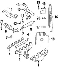 Foto de Sujetador Sistema de Escape Original para Dodge Viper  Viper Marca CHRYSLER Nmero de Parte 5290265AA