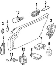 Foto de Conjunto de pestillo de puerta Original para Dodge Viper Marca CHRYSLER Nmero de Parte 4865727AC