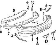 Foto de Cubierta del parachoques Original para Dodge Viper Marca CHRYSLER Nmero de Parte 5029155AD