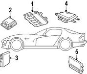 Foto de Modulo de Control de Faro de Xenon Original para Dodge Viper Marca CHRYSLER N�mero de Parte 4865944AB