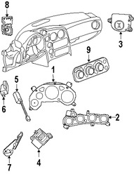 Foto de Panel de Instrumentos Original para Dodge Viper 2008 2009 2010 Marca CHRYSLER Nmero de Parte 5030485AC