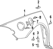Foto de Panel Lateral Trasero Original para Dodge Viper 2008 2009 2010 2006 Marca CHRYSLER N�mero de Parte 1BY70TZZAE