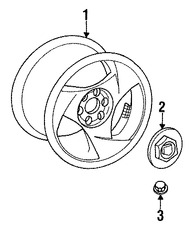 Foto de Tuerca de la Rueda Original para Dodge Jeep Marca CHRYSLER N�mero de Parte 6036747AA