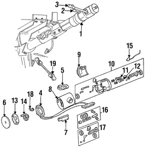 Foto de Interruptor del limpiaparabrisas Original para Jeep Cherokee Jeep Grand Wagoneer Jeep J10 Jeep J20 Jeep Wrangler Dodge Viper Marca CHRYSLER Nmero de Parte 56007299