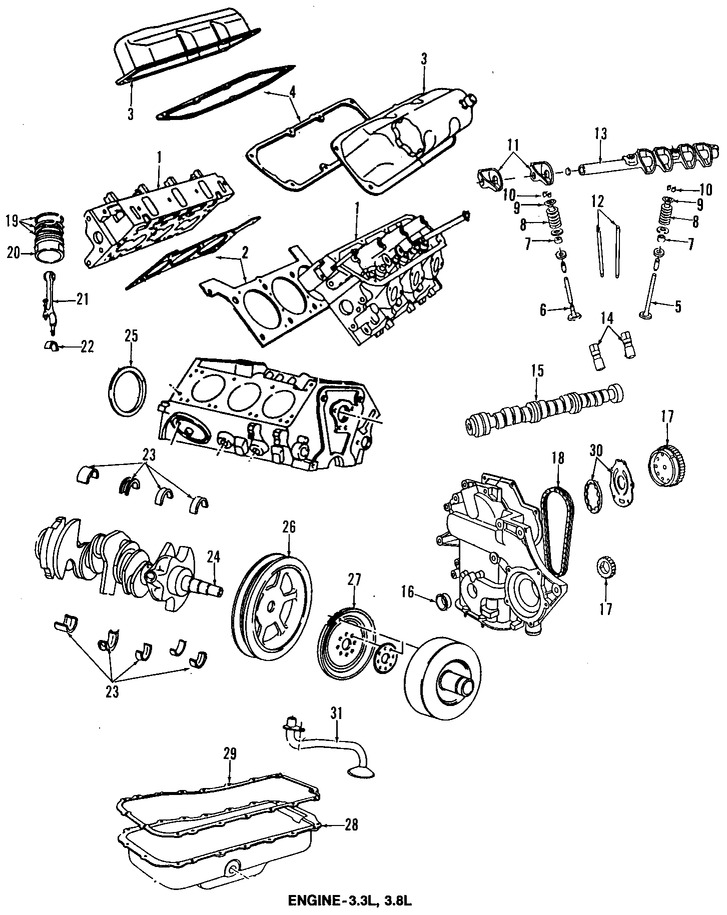 Foto de Juego de Empacadura de la culata Original para Chrysler Dodge Plymouth Marca CHRYSLER N�mero de Parte 4882160AC