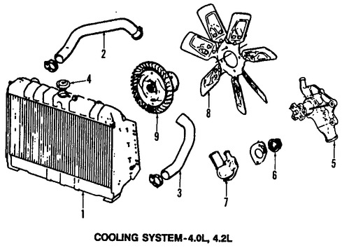 Foto de Termostato del refrigerante del motor Original para American Motors Eagle Jeep Marca CHRYSLER Nmero de Parte 83501426AD
