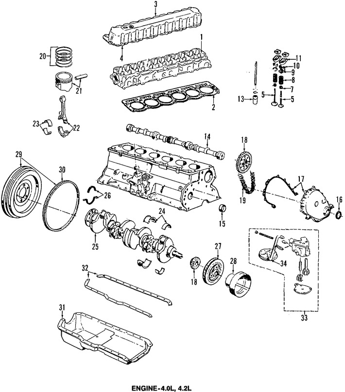 Foto de Piston Original para Jeep Cherokee 1994 1995 Jeep Wrangler 1994 1995 Marca CHRYSLER N�mero de Parte 4773568