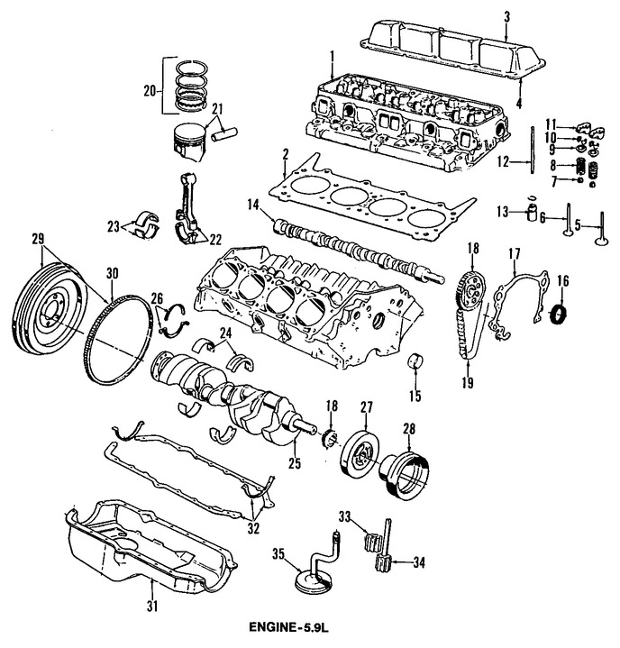 Foto de Balanceador Armnico Original para Jeep Grand Wagoneer Jeep J10 Jeep J20 Marca CHRYSLER Nmero de Parte J3230131