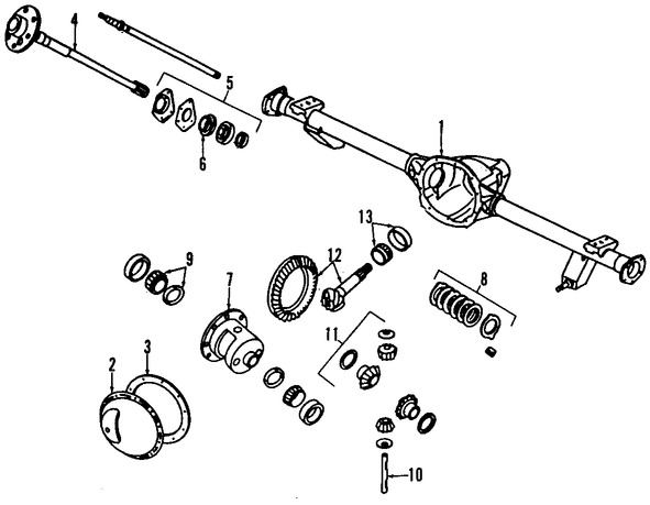 Foto de Cojinete de Apoyo Diferencial Original para Jeep Cherokee Jeep Wrangler Marca CHRYSLER Nmero de Parte 4746733