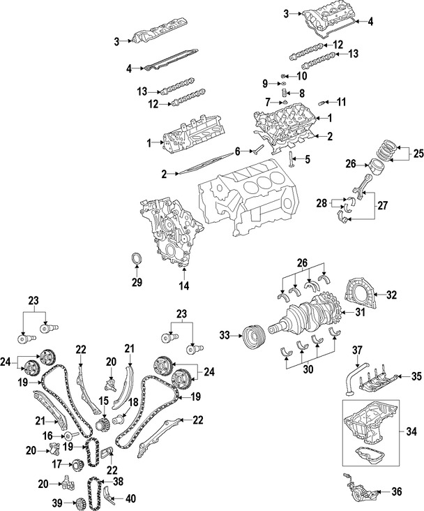 Foto de Seguidor del rbol de levas Original para Dodge Chrysler Jeep Fiat Marca CHRYSLER Nmero de Parte 5184332AA