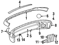 Foto de Tornillo de riel de soporte de cubierta parachoque Original para Dodge Ram 1500 Dodge Ram 2500 Dodge Ram 3500 Marca CHRYSLER Nmero de Parte 6508161AA