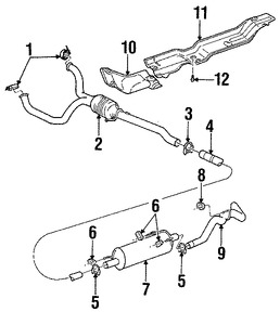 Foto de Abrazadera de escape Original para Dodge Ram 1500 Dodge Durango Marca CHRYSLER N�mero de Parte 68379121AA