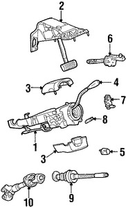 Foto de Interruptor Combinado Original para Dodge Chrysler Mitsubishi Marca CHRYSLER N�mero de Parte 56049823AB