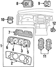 Foto de Interruptor Caja de Transferencia Original para Dodge Ram 1500 Dodge Ram 2500 Dodge Ram 3500 Marca CHRYSLER Nmero de Parte 56045614AA