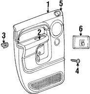 Foto de Panel Interior de Puerta Original para Dodge Ram 1500 Dodge Ram 2500 Dodge Ram 3500 Marca CHRYSLER N�mero de Parte UY41XDVAA