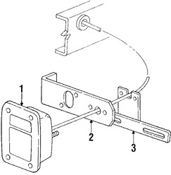 Foto de Soporte de la placa Original para Dodge Marca CHRYSLER N�mero de Parte 3738921