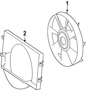 Foto de Cubierta de ventilador de enfriamiento del motor Original para Dodge Sprinter 2500 2007 2008 Dodge Sprinter 3500 2007 2008 Marca CHRYSLER Nmero de Parte 68013659AA