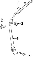 Foto de Eje de Columna de Direcci�n Original para Dodge Sprinter 2500 2007 2008 2009 Dodge Sprinter 3500 2007 2008 2009 Marca CHRYSLER N�mero de Parte 68010431AA