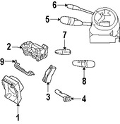 Foto de Interruptor Control de Crucero Original para Dodge Sprinter 2500 2007 2008 2009 Dodge Sprinter 3500 2007 2008 2009 Marca CHRYSLER N�mero de Parte 68010454AA