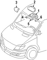 Foto de Luz de mapa Original para Dodge Sprinter 2500 2007 2008 2009 Dodge Sprinter 3500 2007 2008 2009 Marca CHRYSLER Nmero de Parte 1RU10NCVAA