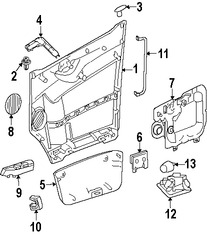 Foto de Cobertor de Altavoz Original para Dodge Sprinter 2500 2008 2009 Dodge Sprinter 3500 2008 2009 Marca CHRYSLER Nmero de Parte 1HE42XDVAA