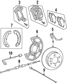 Foto de Cubierta de Polvo de Frenos Original para Dodge Sprinter 2500 2007 2008 2009 Dodge Sprinter 3500 2007 2008 2009 Marca CHRYSLER Nmero de Parte 68013766AA