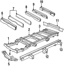 Foto de Percha de Hoja de Muelle Original para Dodge B150 Dodge B250 Dodge B350 Dodge B1500 Dodge B2500 Dodge B3500 Marca CHRYSLER Nmero de Parte 55346599