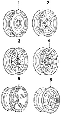 Foto de Ruedas Original para Dodge Marca CHRYSLER N�mero de Parte 4284945