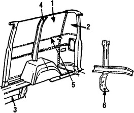 Foto de Panel Lateral Trasero Original para Dodge B150 Dodge B250 Dodge B350 Dodge B1500 Dodge B2500 Dodge Marca CHRYSLER Nmero de Parte 55346360AC