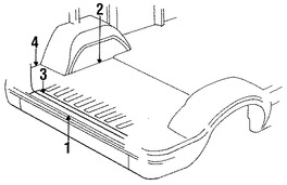 Foto de Panel posterior Original para Dodge B150 Dodge B250 Dodge B350 Dodge B1500 Dodge B2500 Dodge B3500 Marca CHRYSLER Nmero de Parte 4084856