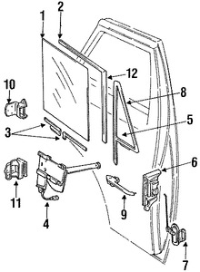 Foto de Conjunto de pestillo de puerta Original para Dodge Marca CHRYSLER Nmero de Parte 55075873