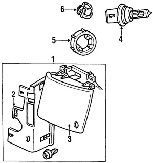 Foto de Faro Original para Dodge B150 Dodge B1500 Dodge B250 Dodge B2500 Dodge B350 Dodge B3500 Marca CHRYSLER N�mero de Parte 55055276AB