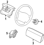 Foto de M�dulo de control del Air Bag Original para Dodge B1500 Dodge B2500 Dodge B3500 Marca CHRYSLER N�mero de Parte 56043105