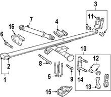 Foto de Buje para Hojas de Muelle Original para Dodge B150 Dodge B1500 Dodge B250 Dodge B2500 Marca CHRYSLER N�mero de Parte 3898814